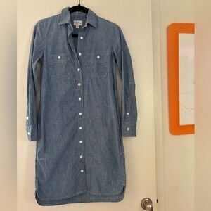 J Crew Denim Shirt Dress XXS